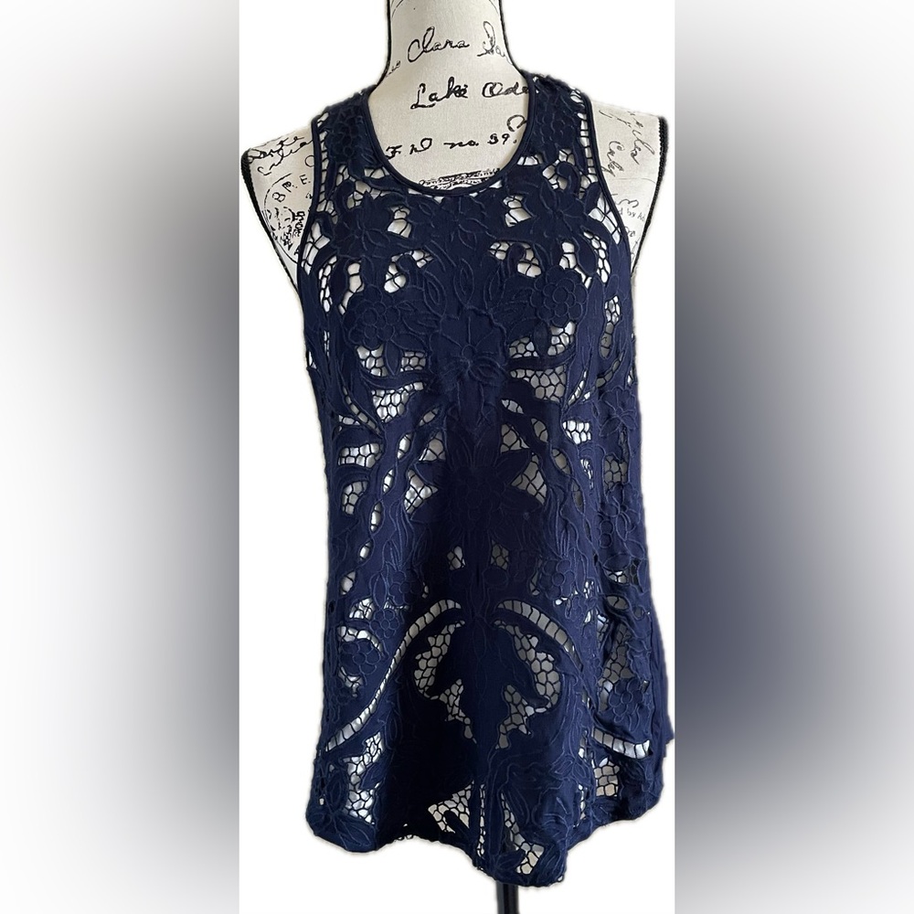 Anthro blue tank